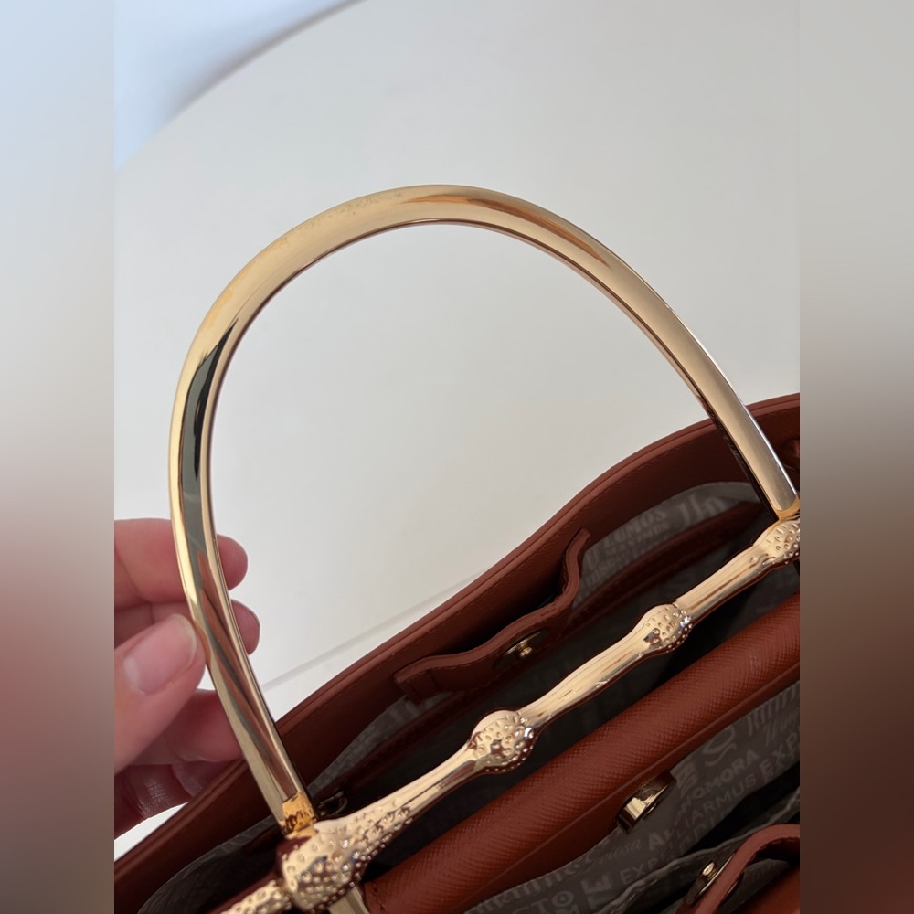 Loungefly Harry Potter Deathly Hallows Elder Wand Cognac Structured‎ Handbag - Picture 9 of 15